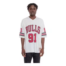 Camiseta Mitchell & Ness Chicago Bulls Football Hwc Oversize