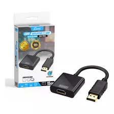 Cabo Adaptador Conversor Displayport Macho Para Hdmi Fêmea Lumi