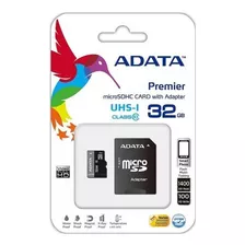 Memoria Micro Sdhc Adata 32 Gb C/adaptador Cl10