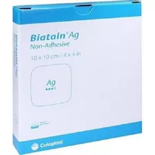 Curativo Biatain Ag Espuma Com Prata 10x10 Cm 10 Unid.