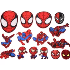 Spiderman / Set 20 Parches Bordados Para Ropa De Spiderman
