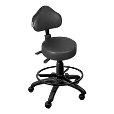 Cadeira Mocho Preto Ergonômico Com Aro - Ultra Móveis