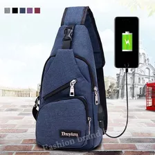 Mariconera Pechera De Calidad Con Usb, Mochila Cruzada T- P