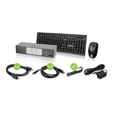 Kit De Computadora Iogear Teclado + Mouse 4k Uhd -negro