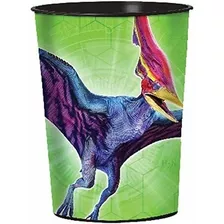 Vaso De Regalo Jurassic World De Amscan | 16 Oz.| Verde - 1 Ud.