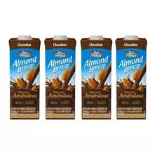 Kit C/4un Bebida Vegetal Almond Breeze Chocolate 1l