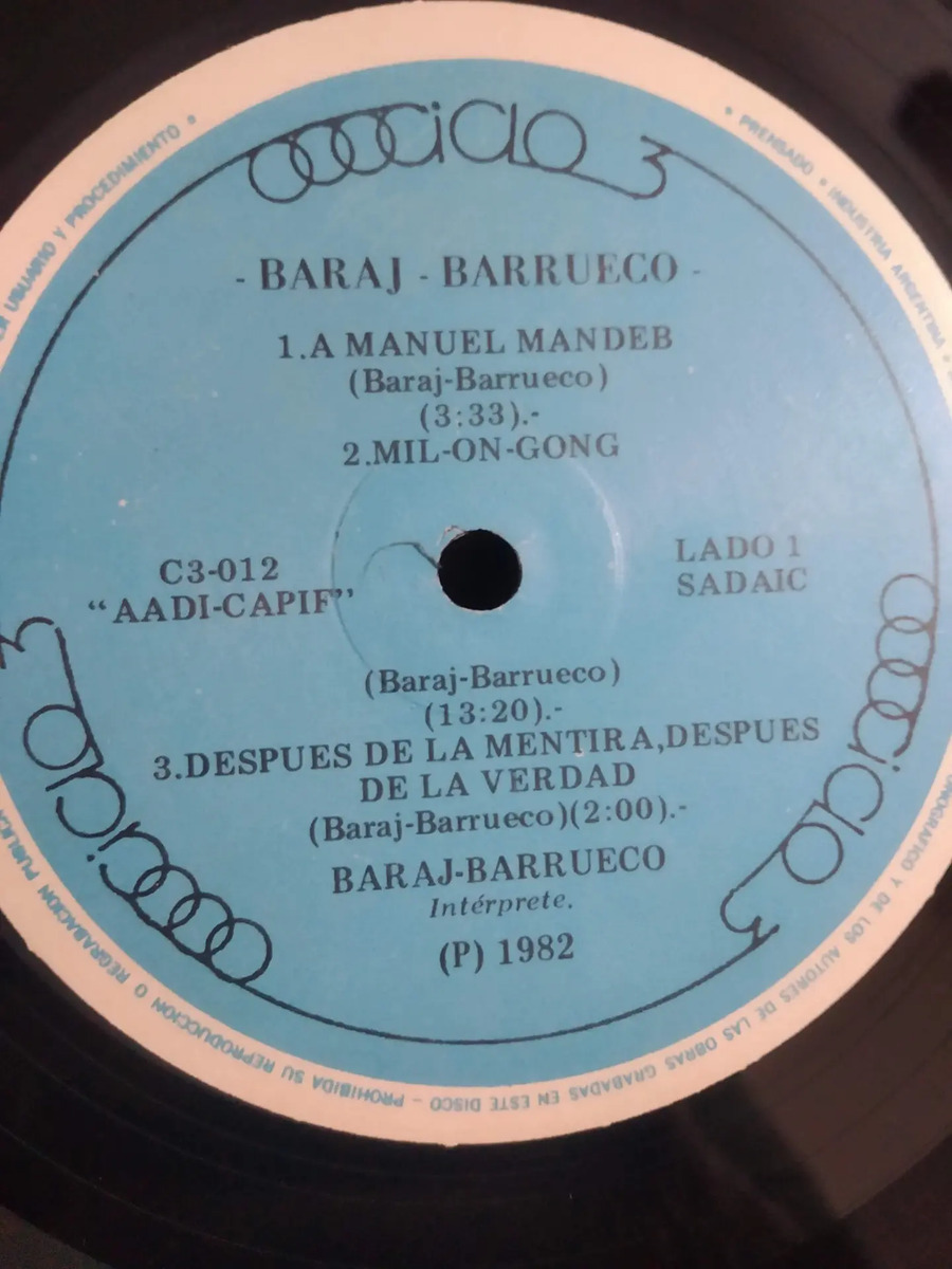 Baraj - Barrueco - Baraj - Barrueco - vinilo 1982