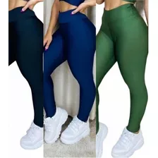 Calça Legging Suplex Ginástica Fitness Zero Transparencia