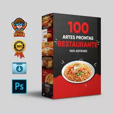 Restaurante, 100 Artes Prontas, Psd 100% Editáveis