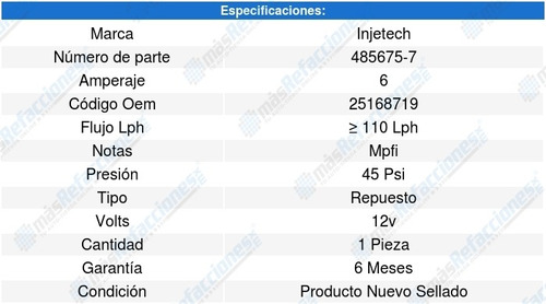 Repuesto Bomba Combustible 740 4cil 2.3l 90-90 8300278 Foto 4