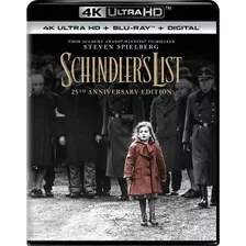 La Lista De Schindler Steven Spielberg Pelicula Blu-ray 4k