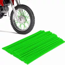 24cm Popotes Cubre Rayos Motocross Spokes Bicicleta 72pcs