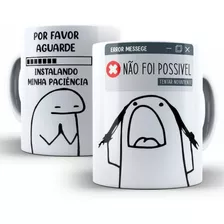 Caneca Flork Divertida Meme Figurinha Sticker Boneco Palito