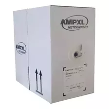 Rollo De Cable Utp Ampxl Cat6 Categoria 6 305 Metros Blanco 