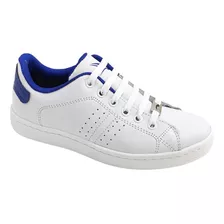 Tenis Blancos De Piel Booster Niño 22 Al 25