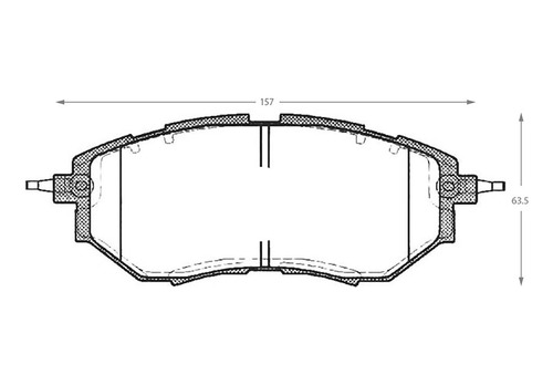 Pastilla De Freno Delantera Subaru B9 Tribeca  3.0 2012 Foto 3