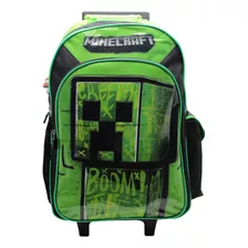 Mochila Minecraft 18 Grande Con Carro Escolar 2024 Mundomoda