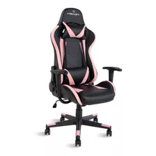 Cadeira Gamer Reclinável Strike Healer Pink/preto