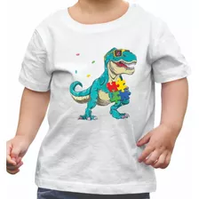 Camiseta Infantil Dinossauro, Autismo