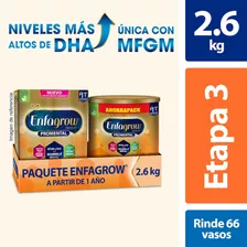 Paquete De 2 Alimento A Base De Leche Etapa 3 Enfagrow 2.6kg