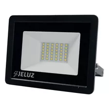 Reflector Proyector Led 50w Alta Potencia Luz Fria Dia Jeluz Carcasa Negro