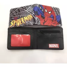 Cartera Corta De Dos Pliegues Super Hero Series Spider Para