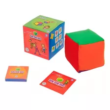 Juego Didáctico Dadado De Tela Con Sonido + Cartas-bebe