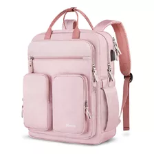 Mochila De Viaje Para Mujer, Mochila Para Laptop De 15.6 In Con Puerto De Carga Usb, Mochila Impermeable Universitaria De Moda Para Regalo Para Mujer