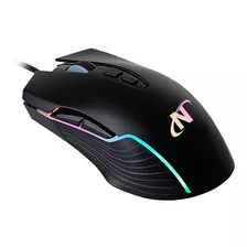 Mouse Gamer Usb Programable 7d 7200dpi Rgb Cable 1,5m Nisuta