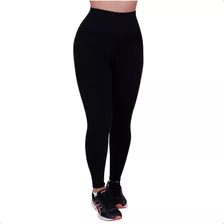 Calça Legging Feminina Suplex Térmica Cós Alto Peluciada