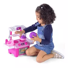 Cozinha Infantil Completa Mini Cooker - Bs Toys Cor Rosa