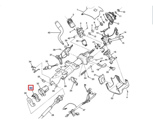 Sensor Angulo Giro Volante Cadillac Escalade Ext 6.2 V8 2013 Foto 5