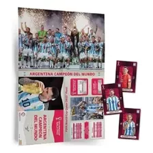 Maxi Póster Argentina Campeón Mundial Qatar Panini +30 Fig.