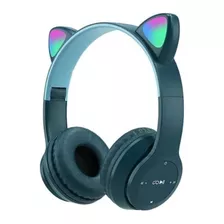 Auriculares Cat Ear Seisa Ej-p47m Bluetooth Azul Petroleo