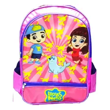 Mochila Costas Feminina Infantil Escolar Luccas Neto Gi Rosa