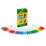 Crayola: Caja X 50 Marcadores Delgados Lavables Bentancor Ou