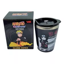 Copo Térmico Com Tampa Itachi Naruto Shippuden Oficial 400ml