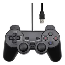 Joystick Ps2 Con Cable Usb Compatible Con Pc Color Negro