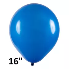 Balão Bexiga Redondo 16 Azul - 12 Unidades - Art Latex