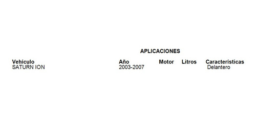 Amortiguador Delantero Saturn Ion 2004 Fcs Foto 5