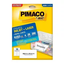 Etiqueta Pimaco Inkjet+laser Branca Carta 6283