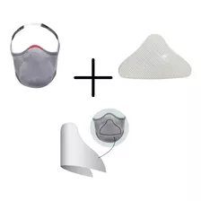 Kit 1 Mascara Proteção Fiber Knit +suporte + Filtro E96