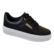 Tenis Feminino Beira Rio 4305.102 Preto Flat Form Original