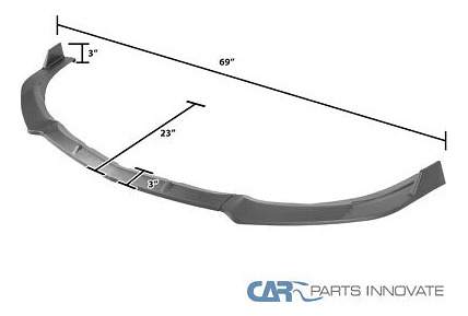 Fit 10-11 Mazda 3 Matte Black Front Bumper Lip Spoiler S Ttx Foto 2