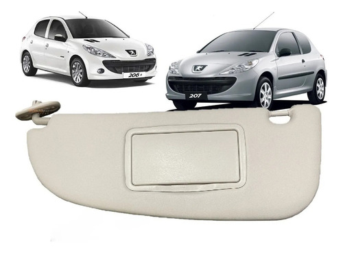 Visera Peugeot 206 2001 - 2010 Izquierda + Derecha 2mplastic Foto 4