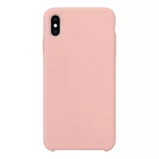 Capa Capinha Case Silicone Compativel Com iPhone XS Max Cor Rosa Fluorescente