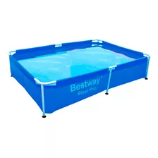 Pileta Rectangular Bestway 10471 1500 Litros 1.59m X 2.28m Color Azul