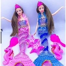 Brinquedo Deboneca Sereia Tipo Barbieprincesa Com Luz E Som