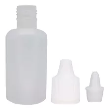 Frasco Plástico De 30ml Conta Gotas 100peças Tampa Lacre