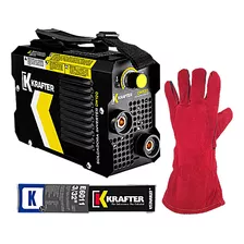 Kit Soldadora Dw-120black Krafter, 1kg Electrodos Y Guantes